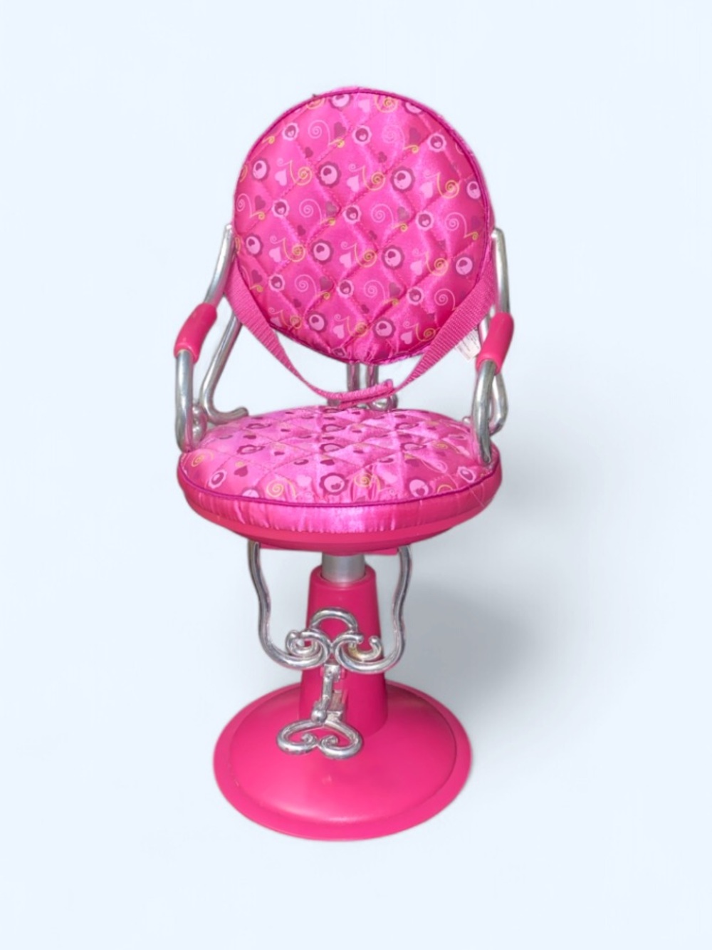 OUR GENERATION SALON HAIR STYLIST CHAIR PINK FOR 18" DOLL ADJUSTABLE HEIGHTS